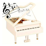 Caja De Música De Piano Adorno Decorativo Hogar Oficina