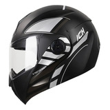 Casco Integral Ich 3110 Giallo Ngromte Silver Visor Tr