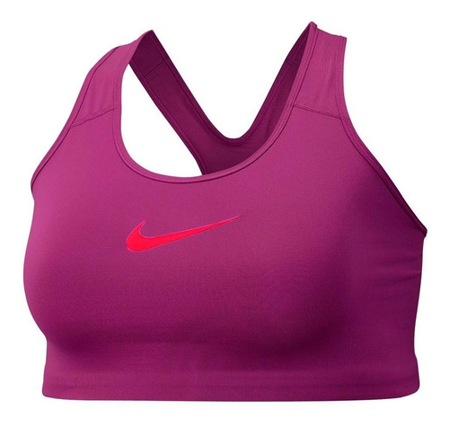 Top Nike Swoosh Medium Support Para Mujer-violeta