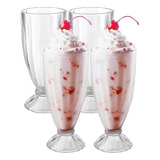 Set 4 Copas De Helado Altas 450ml Allegra Altus Milkshake