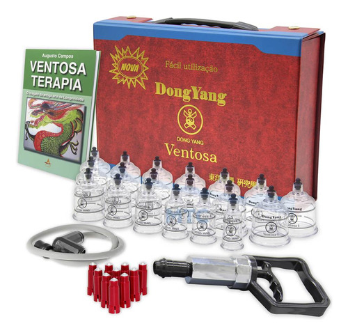 Kit Ventosa 19 Copos Pinos Magneticos Ponto Gatilho + Livro