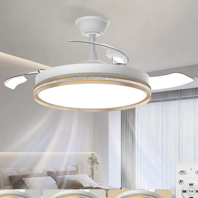 Ventilador de Techo Dorado Retráctil 42\