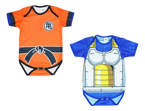 Paquete Pañaleros Bebé Goku & Vegeta Traje Disfraz