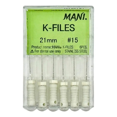 Kit Con 6 Limas Mani K-files 21mm Endodoncia | Meses sin interés