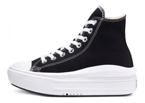 Zapatilla Urbana Mujer Converse Ctas Move Hi Negro 568497c