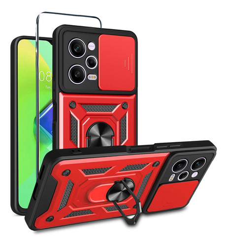 Funda Para Redmi Note 12 Pro/poco X5 Pro Uso Rudo Slide+mica