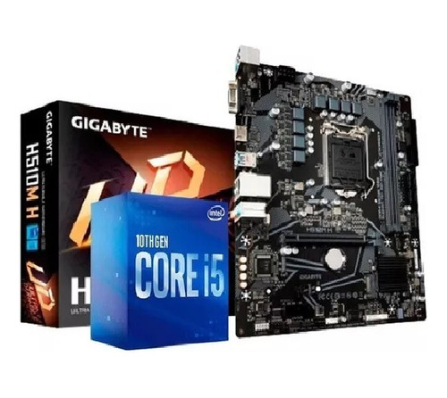 Kit Intel 10 Geração I5 10400f + Gigabyte H510m-h