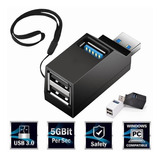 Mini Hub Usb 3.0 3 Puertos Pc Ps4 Xbox Datos Portatil