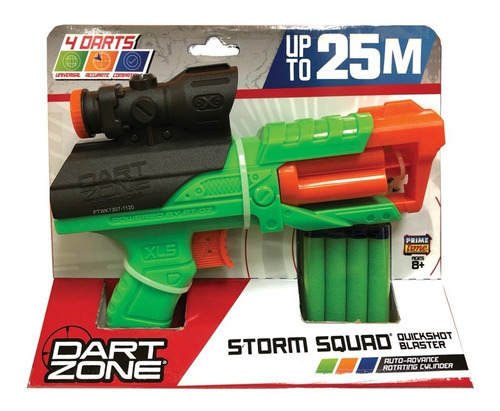 Pistola Dart Zone Storm Squad Quickshot Blaster