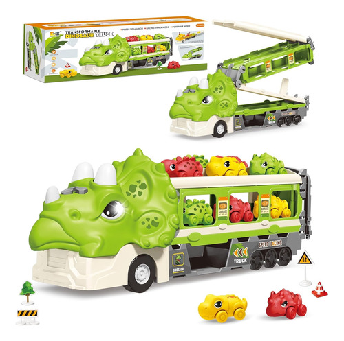 Dinosaurio Camiones De Juguetes 8 En 1 Para Niños