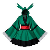 Vestido Kimono Anime Midoriya Izuku Deku Para Halloween Disf