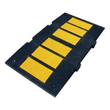 Tope Reductor De Velocidad Modulo Central Ancho 50x90cm Hule Color Negro-amarillo