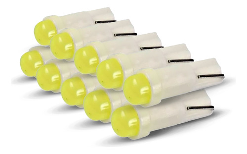 10 Lâmpada T5 Painel Led Branco 12v 1,2w Ventilação Corsa Ss