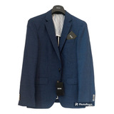 Saco Sport Hugo Boss Azul Con Textura Ligero 38 R Slim Fit!!