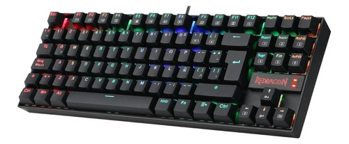 Teclado Redragon Kumara K552 Negro Rgb Español Outemu Red