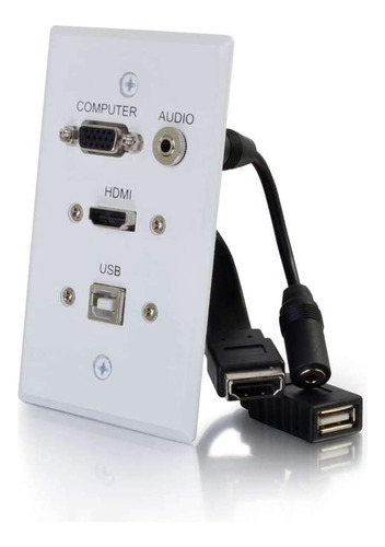 C2g 39706 Hdmi, Vga, Audio De 3,5 Mm Y Usb Pass Through...