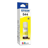 Botella De Tinta Epson T544, Amarillo, Modelo: T544420-al.