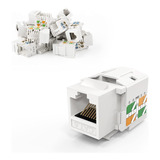 Keystone Cat6, Paquete De 20 Rj45 Keystone Jack Ul List...