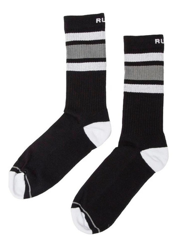 Rusty Santa Monica Bowl Sock Negro Medias