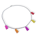 Collar Gummy Bear Teddy Osito Y2k Tendencia