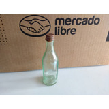 Antigua Mini Botella Verde Vidrios Monterrey Colección Vinta