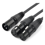 Xlr Cable Divisor Y, Doble Hembra Xlr Macho Xlr Mic Com...