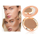 Oulac Shimmer Bronzer - Maquillaje Facial Compacto  Acabado