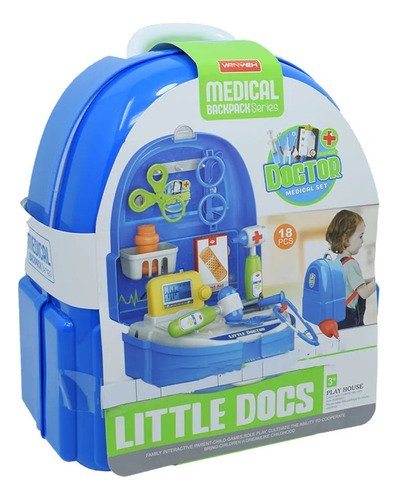 Set Medico Infantil Juego Didáctico Mini Doctor Maletin