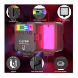 Iluminador Dslr Rgb Vl49 Rgb Efeito Estudio Foto E Vídeo Cor Da Estrutura Preto Rgb Bivolt