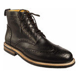 Zapato De Hombre Botin Bostoniano Casual Piel Monaco .