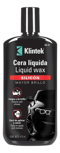 Cera Liquida Con Silicon Mayor Brillo 473 Ml Klintek 57088