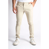 Pantalon Corte Chino Negro Hombre Gabardina Elastizado