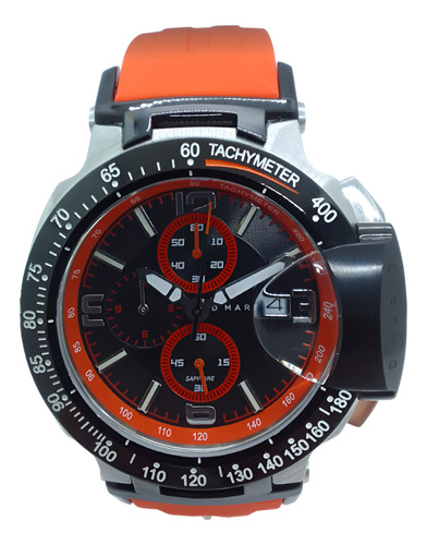 Reloj Dmario Zc0120 Naranja Cristal Zafiro 100% Original 