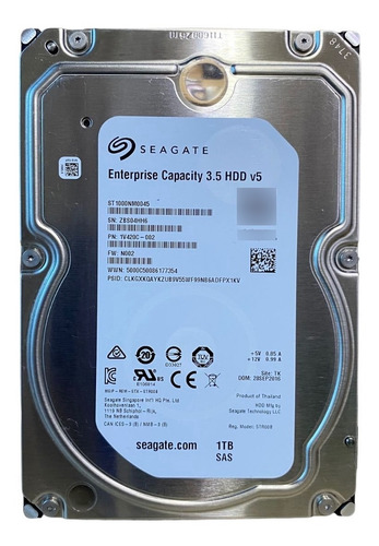 Disco Rígido Interno Hd Seagate Enterprise St1000nm0045 1tb Sas Servidor