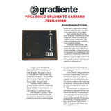 Catálogo / Folder: Toca Disco Gradiente Garrard Zero-100 Sb