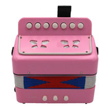 Mini Acordeon Infantil Rosa