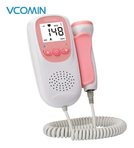 Monitor Fetal Doppler Lcd Vcomin  Original + Gel + Pilhas!!!