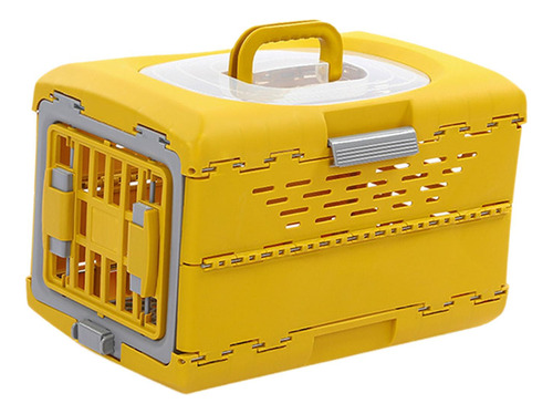Cajón Plegable Para Cachorros, Caja De Transporte Amarillo