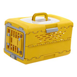 Cajón Plegable Para Cachorros, Caja De Transporte Amarillo