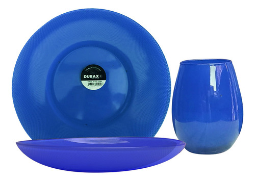 Vajilla Platos 6 Playos 6 Hondos 6 Vasos Gourmet Color Pleno