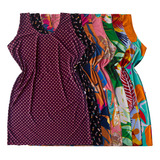 Kit 5 Vestido Adulto Verão Midi Manga Curta Senhora De Casa