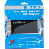 Juego Cables Shimano Polimero/forros Ruta Azules