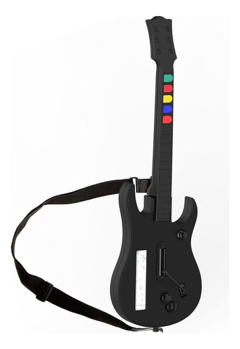 Doyo Wireless Wii Guitar Hero Para Juegos De Wii, Color Negr
