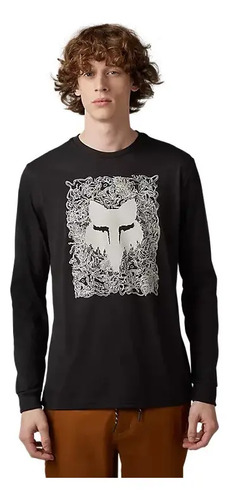 Playera Camisa Fox Ls Scramble De Manga Larga Casual Mx Mtb