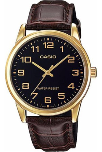 Reloj Casio  Mtpv001 Gl1bhombre Correa Piel *watchsalas*