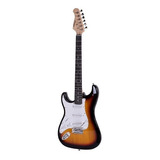 Guitarra Electrica Parquer Stratocaster Zurdo Sunburst Funda