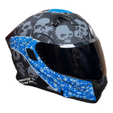 Casco Electronico Luz Led Abatible Aleron Deportivo Certific