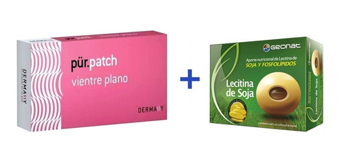 Adelgazar Quema Grasa Y Calorias Lecitina Soja + Parches 2x2