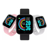 Relógio Digital Smartwatch  Y68 D20 Pro Bluetooth Preto