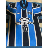 Camisa Do Grêmio Ano 2000 Autografada